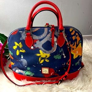 Dooney & Bourke Denim Graffiti Sachel bag